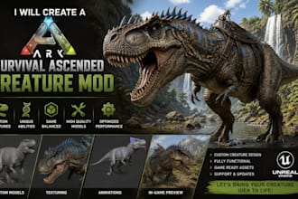 create a ark survival ascended creature mod