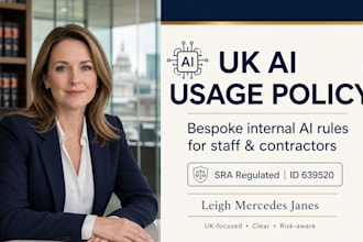 draft a professional UK ai usage policy to protect your business