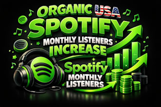 do organic USA spotify monthly listeners increase spotify monthly listeners