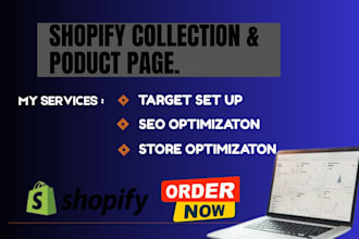 set up branded shopify collections and product variants