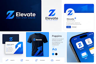 create a professional branding kit and brand identity design