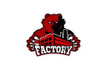 design mascot e sports game theme logo for the factory
