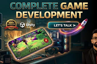 develop 2d 3d mobile games in unity game development