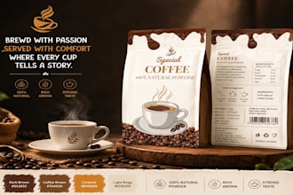 coffee brand identity and packaging