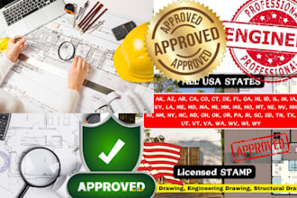 architectural structural civil engineer plan, california florida texas pe stamp