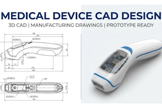 do medical device cad design prototype manufacturing fabrication patent drawings