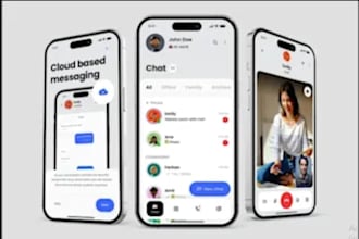 develop social media chat app, flutter app, hybrid app, tiktok app, dating app