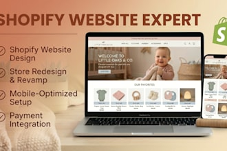 build design baby product shopify store for USA brands