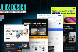 design figma website design and website UI UX
