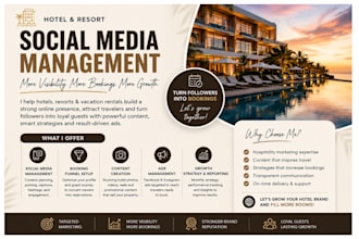 do hotel resort airbnb social media marketing to increase bookings