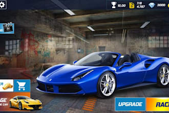 develop unity 3d car racing game, racing game, bike racing game