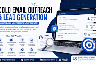 set up cold email outreach and lead generation