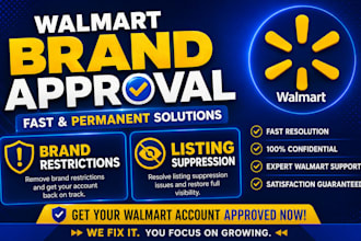 fix walmart brand approval and resolve brand restrictions