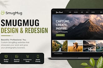 create zenfolio smugmug wix photoshelter website for photographers creatives
