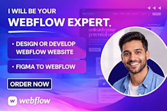 be your webflow expert, design or develop webflow website, figma to webflow