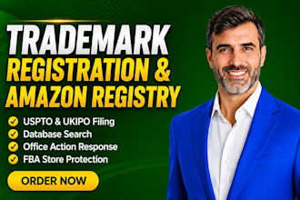 do trademark registration with uspto, ukipo, euipo, amazon brand registry
