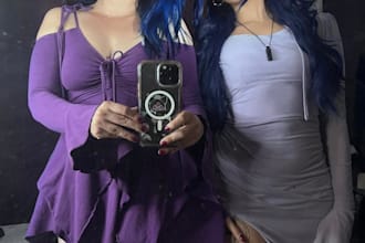 be your female goth alt duo models for your apparel brand