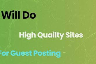 do high quailty website for guest post backlinks with 80 da