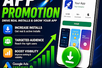 offer android mobile app promotion, game promotion and app install