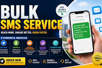 bulk SMS marketing campaigns with sender id, delivery reports and management
