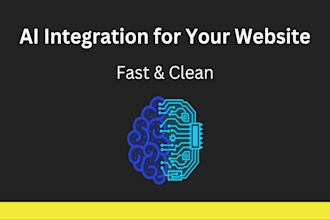 integrate ai chatbot or ai features into your website