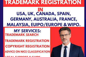 file trademark registration in USA UK europe malaysia australia trademark search