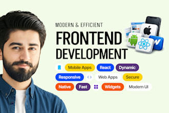 develop frontend for mobile apps and web apps