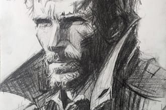 create a stylized cool looking portrait