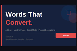 write persuasive copywriting for ads and landing pages