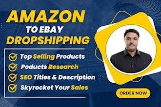 do amazon to ebay dropshipping with full store automation and management