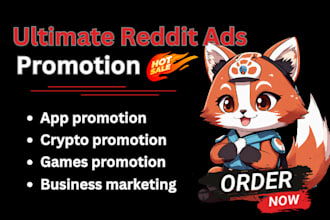 promote ai ecommerce, business store, app game, solana with reddit seo post