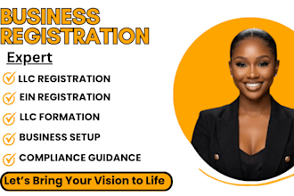 assist with USA llc registration ein and business setup