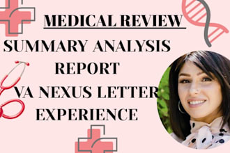 review your medical record with summary analysis