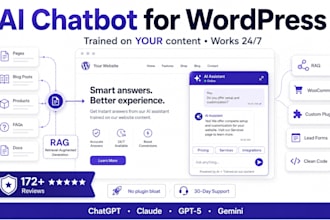 integrate ai chatbot, openai, claude or chatgpt api into wordpress