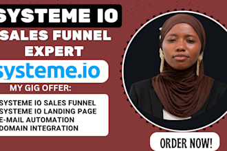 build systeme io sales funnel, systeme io landing page, systeme io automation
