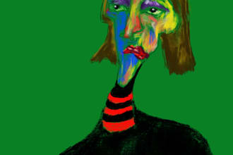 create expressive, colorful digital portraits