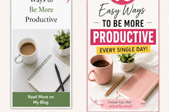 design aesthetic pinterest pins in canva for etsy and blogs