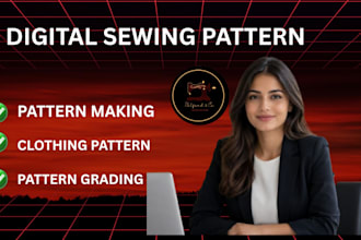 design sewing pattern grading cloth converting pattern garment