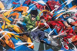 design graffiti designs, murals and wall arts