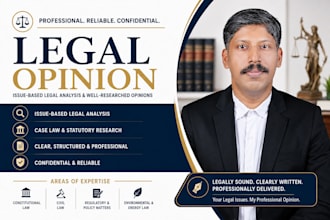 draft professional legal opinions and legal analysis