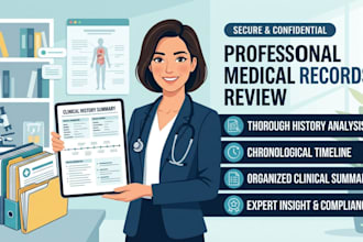 review medical records and provide medical writing