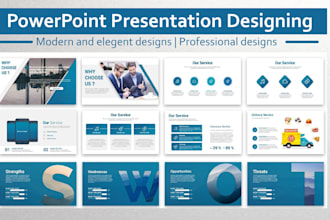 design modern powerpoint presentation slides for business