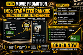 imdb movie promotion boost your imdb starmeter ranking movie trailer promotion