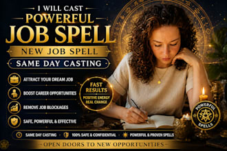 cast powerful job spell , new job spell same day casting
