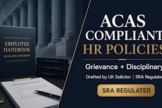 draft acas compliant UK grievance and disciplinary policies for your business