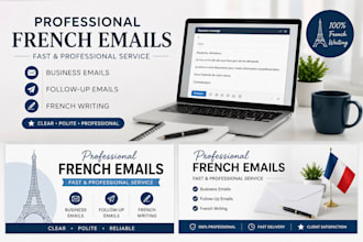 write professional french emails and messages