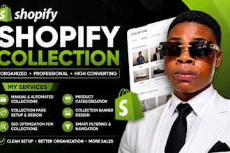 design shopify collections and category pages