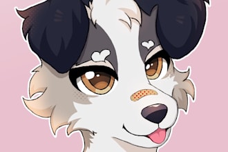 draw a furry portrait