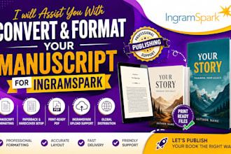 convert and format your manuscript for ingramspark