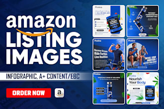 design amazon listing images, amazon infographics and listing pictures